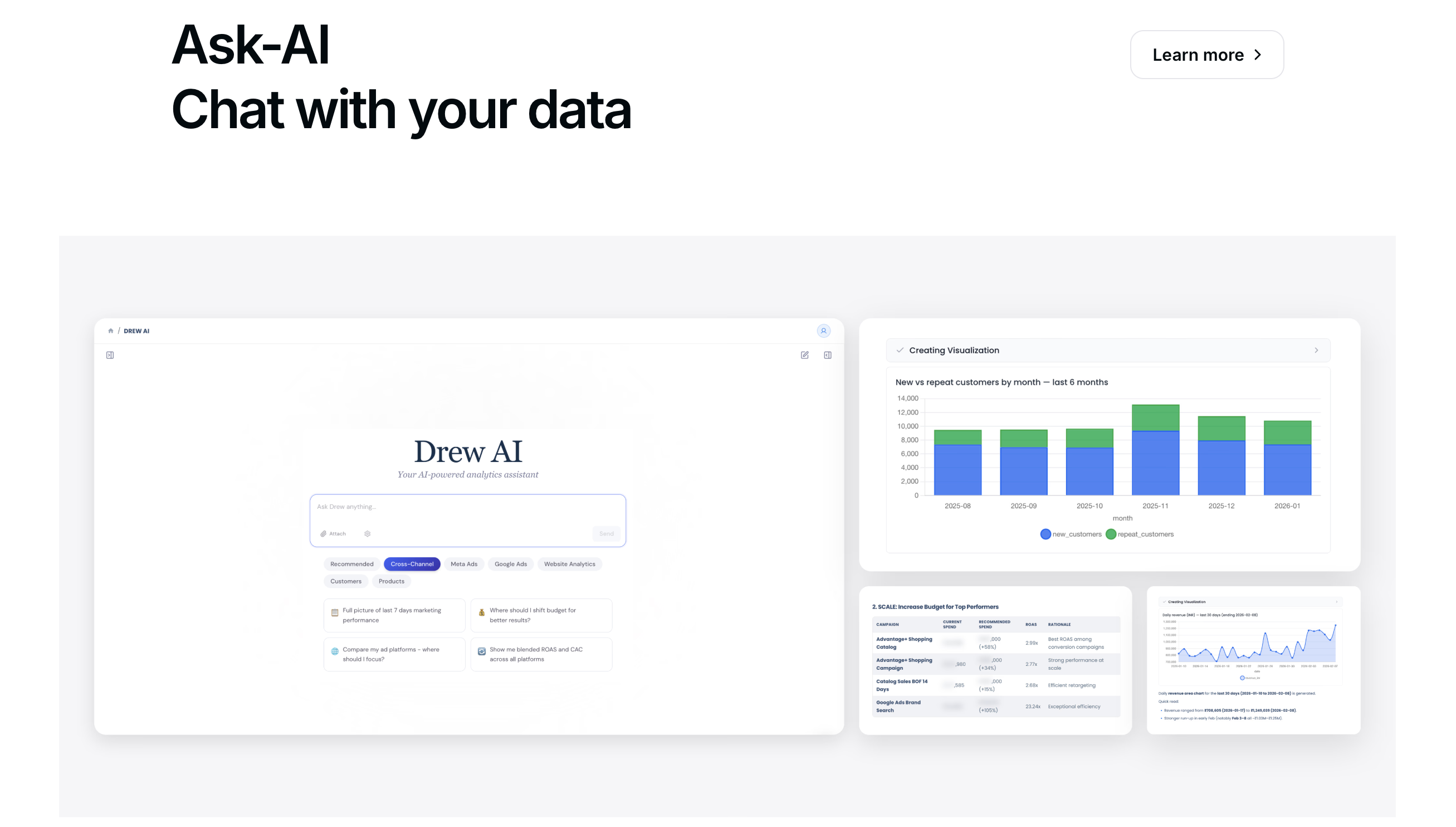 Drew AI (Beta) - Screenshot 2 showing product features and functionality