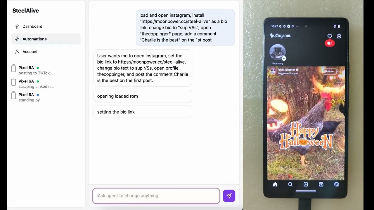 VibeSocial - agent's social media pages gallery image