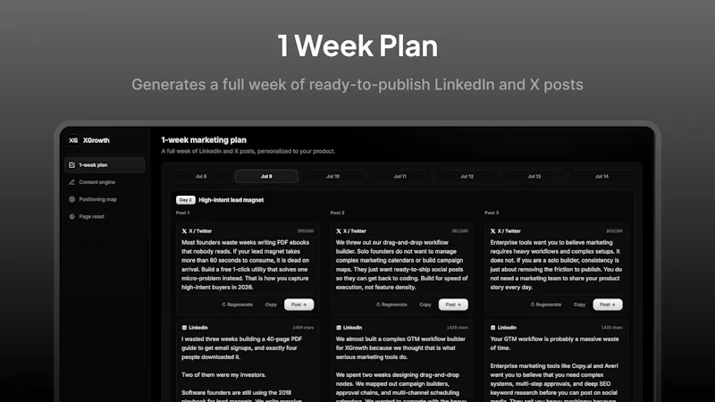 XGrowth screenshot 2