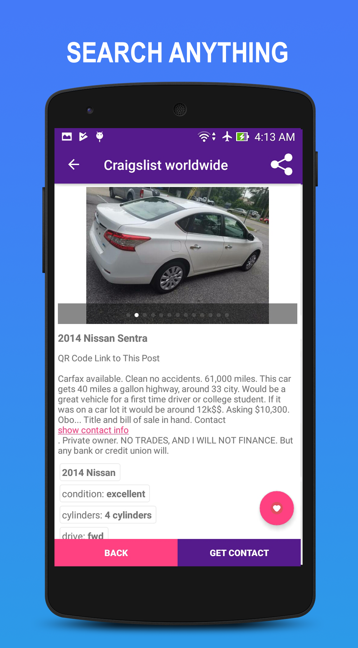 Finder for Craigslist Pro gallery image