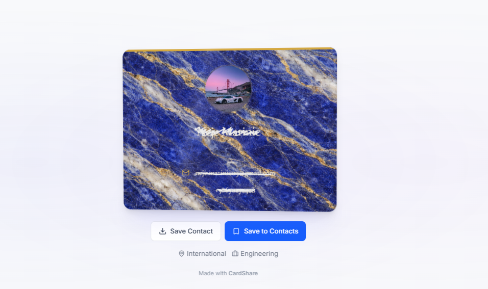 CardShare - Screenshot 5 showing product features and functionality