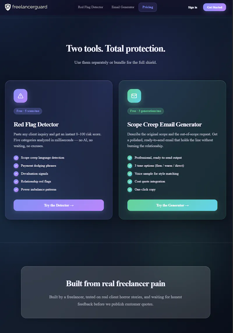 FreelancerGuard screenshot 2