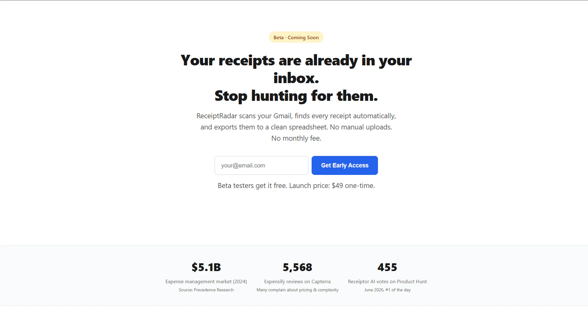 ReceiptRadar — Auto gallery image