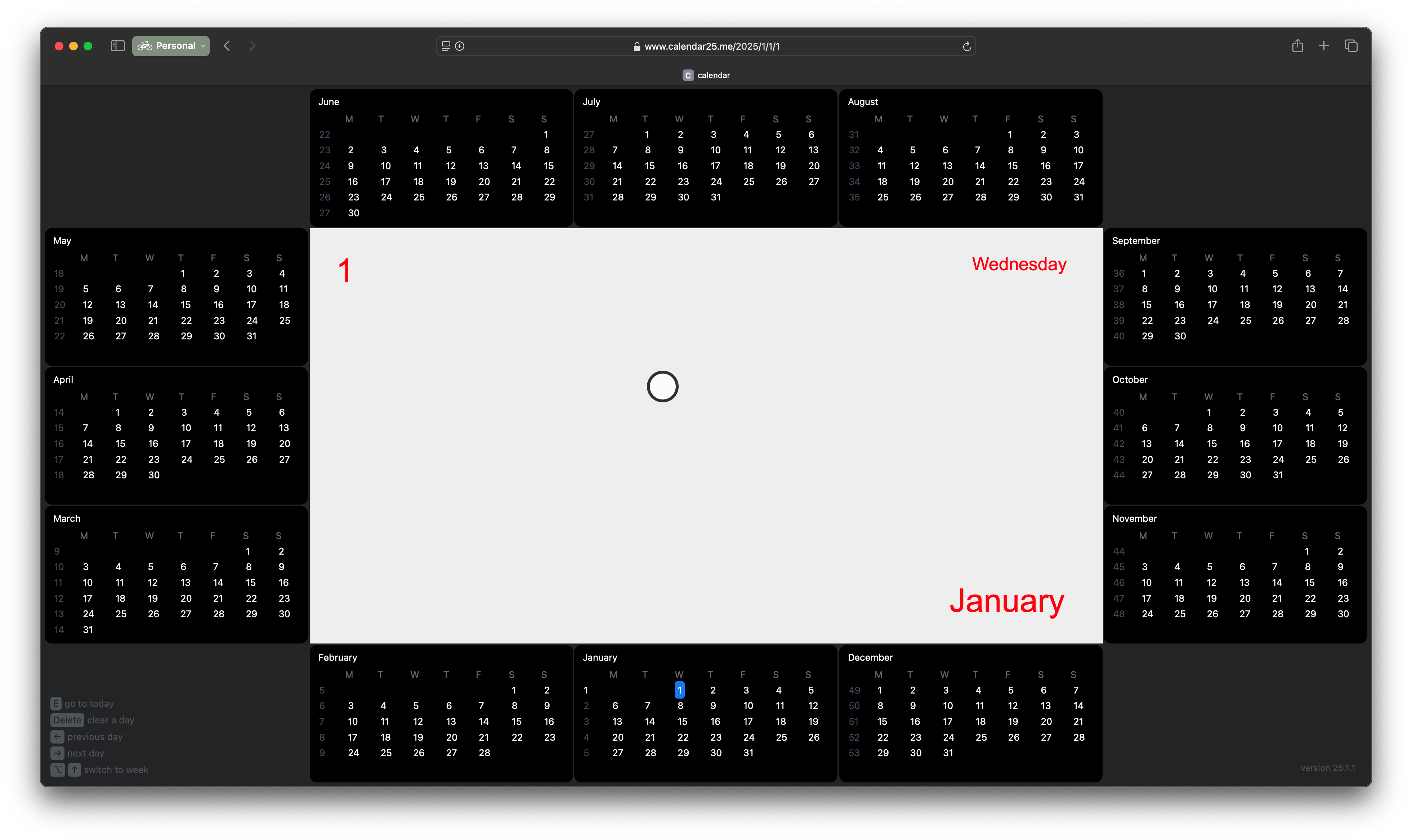 Kalender 25 media 3
