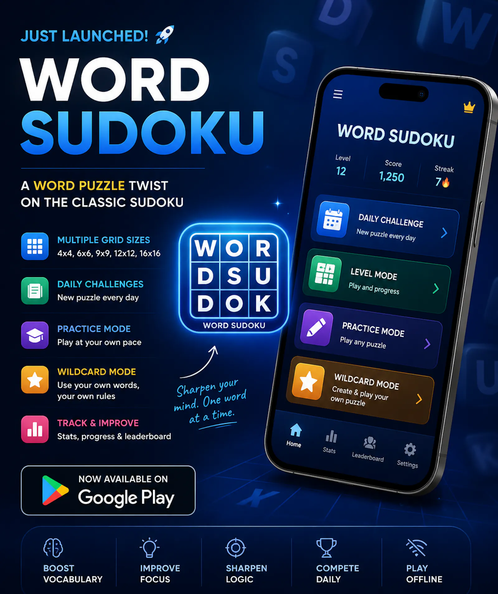 Word Sudoku — A word twist on Sudoku screenshot 1