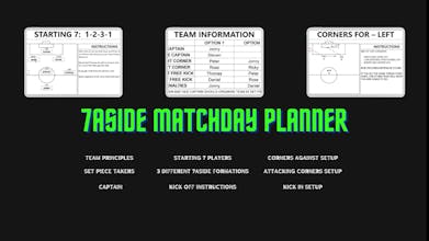 7 aside Matchday Planner gallery image