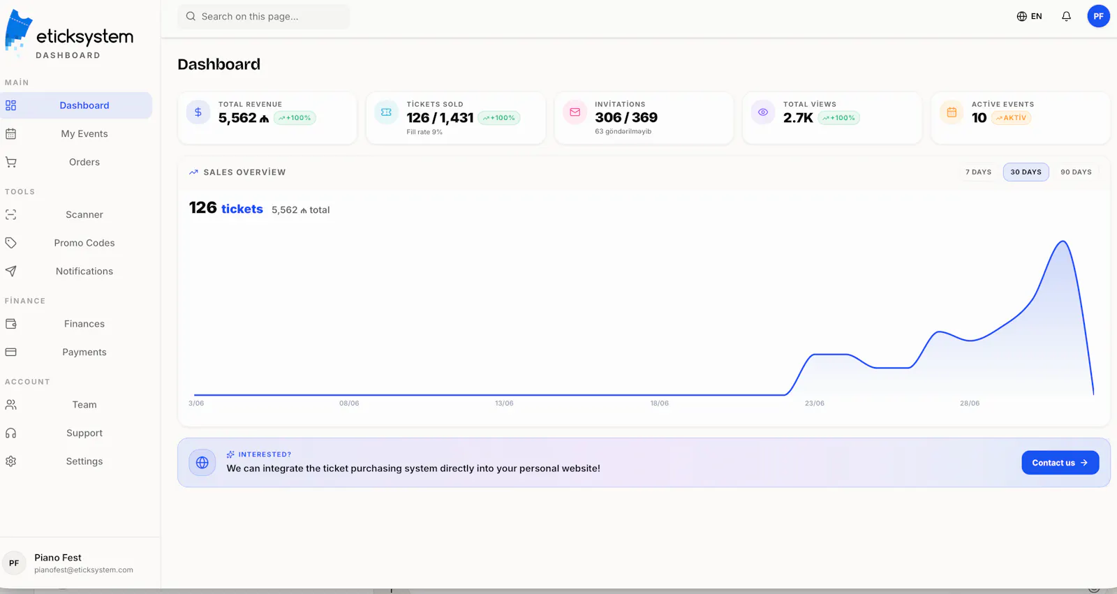 eticksystem — Create&Sell Event Tickets screenshot 1