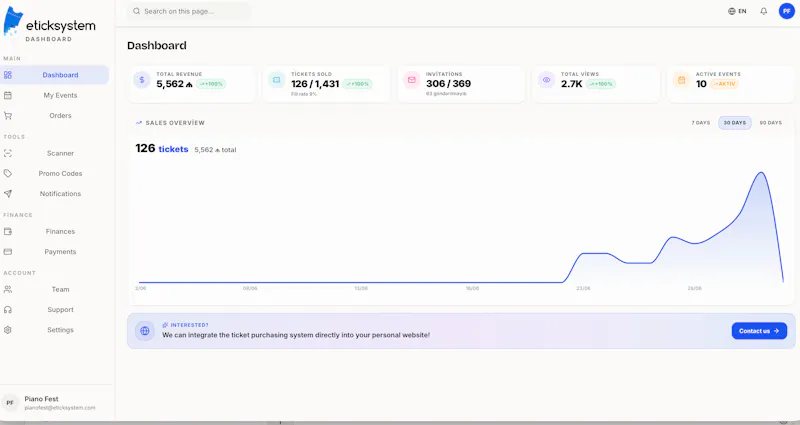 eticksystem — Create&Sell Event Tickets screenshot 1