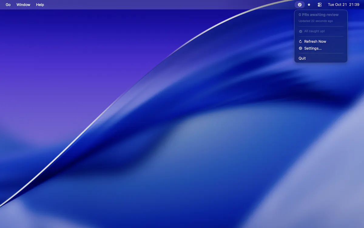 PRs MenuBar