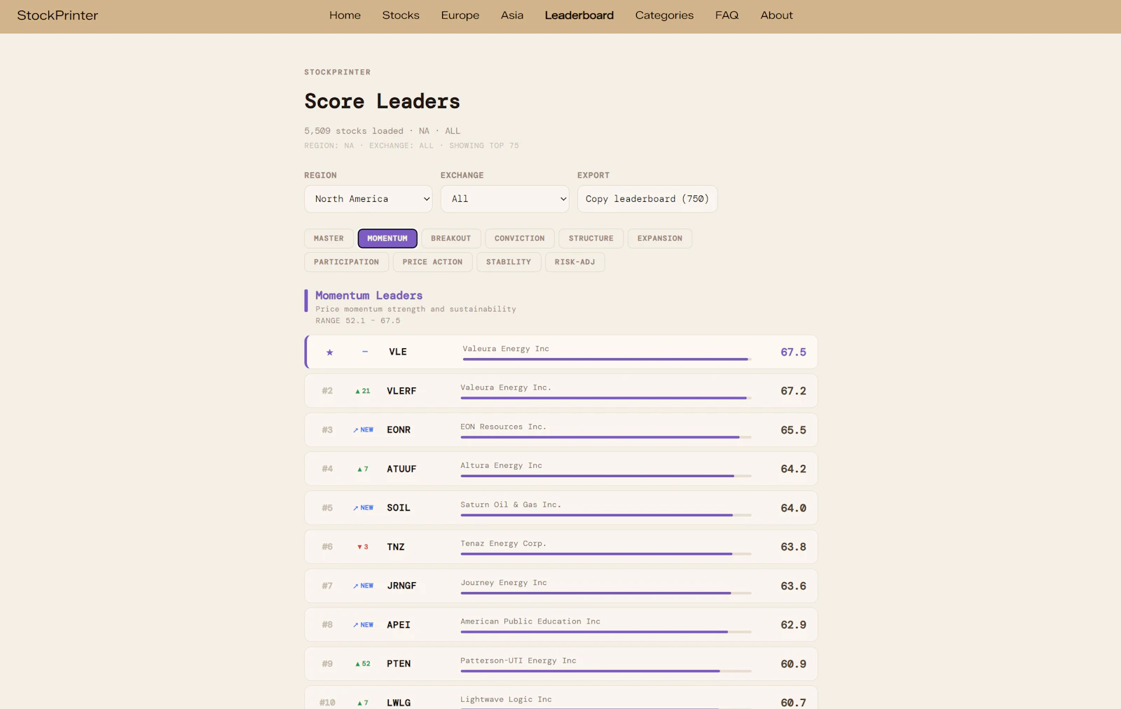 StockPrinter screenshot 1