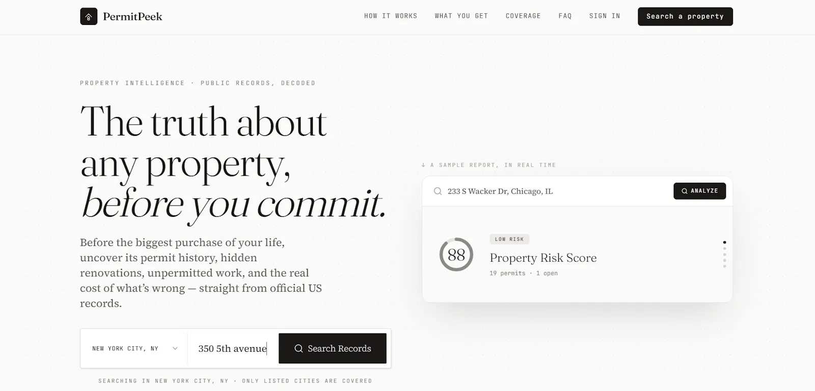 PermitPeek screenshot 1