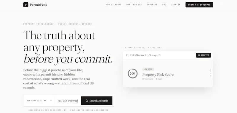 PermitPeek screenshot 1
