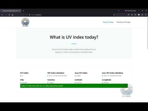 Real-Time UV Index Tracker gallery image