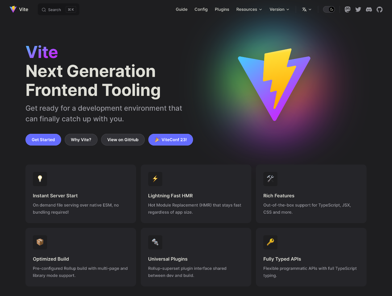 startuptile Vite-Next generation frontend tooling