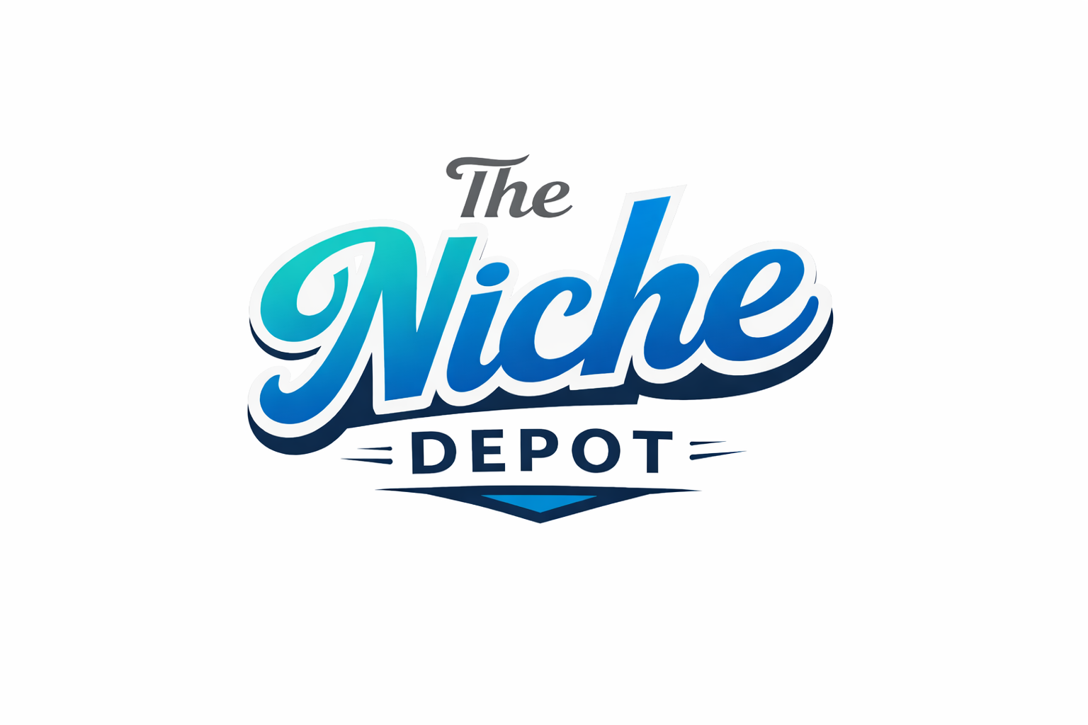 The Niche Depot - Product Hunt launch logo and brand identity