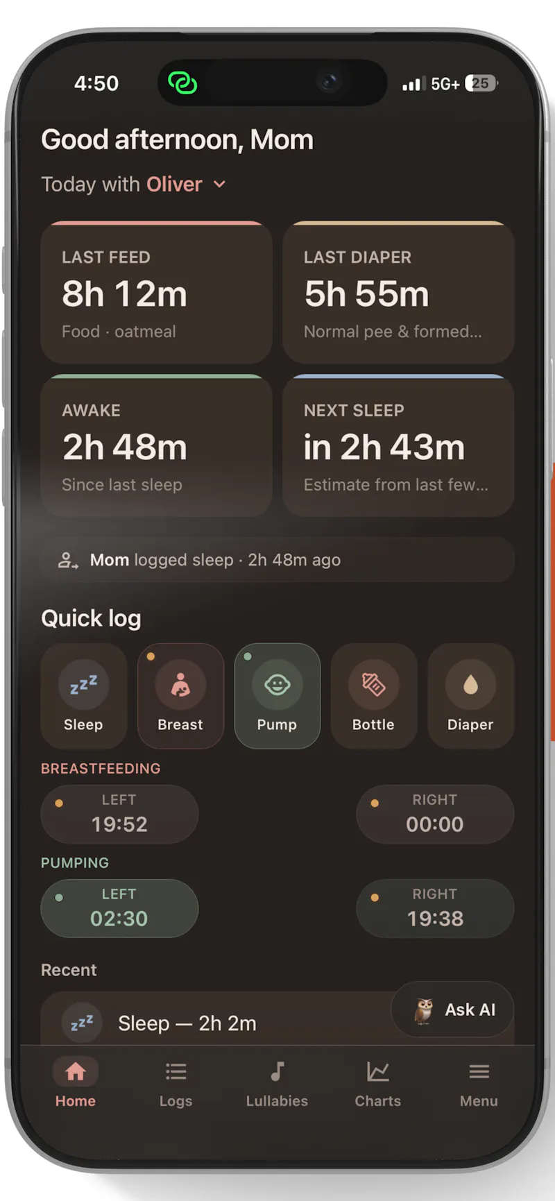BirdNest: Baby Tracker screenshot 3