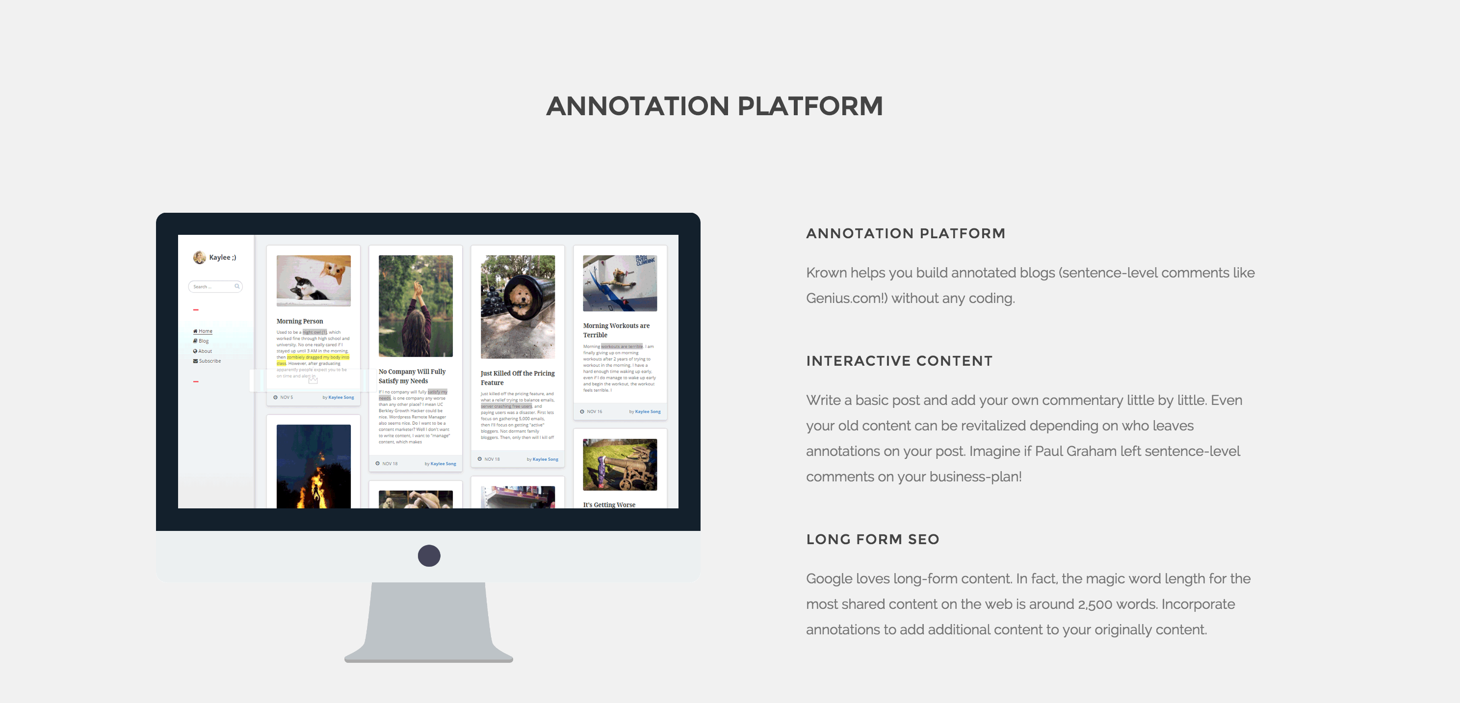 Krown.io gallery image