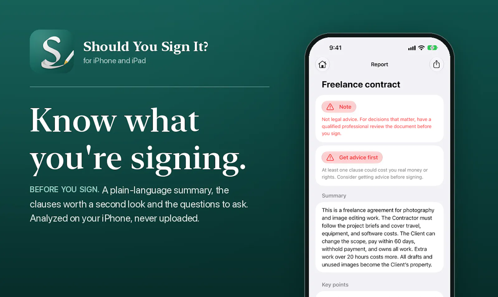 Should You Sign It? screenshot 2