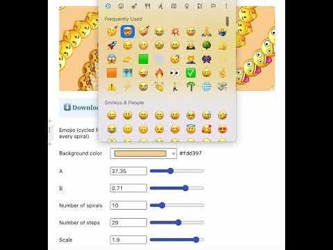 Spiral Emoji Wallpaper Generator gallery image