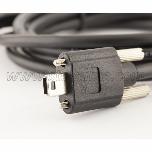 Mídia 4 de Mini cabo USB com bloqueio de parafuso