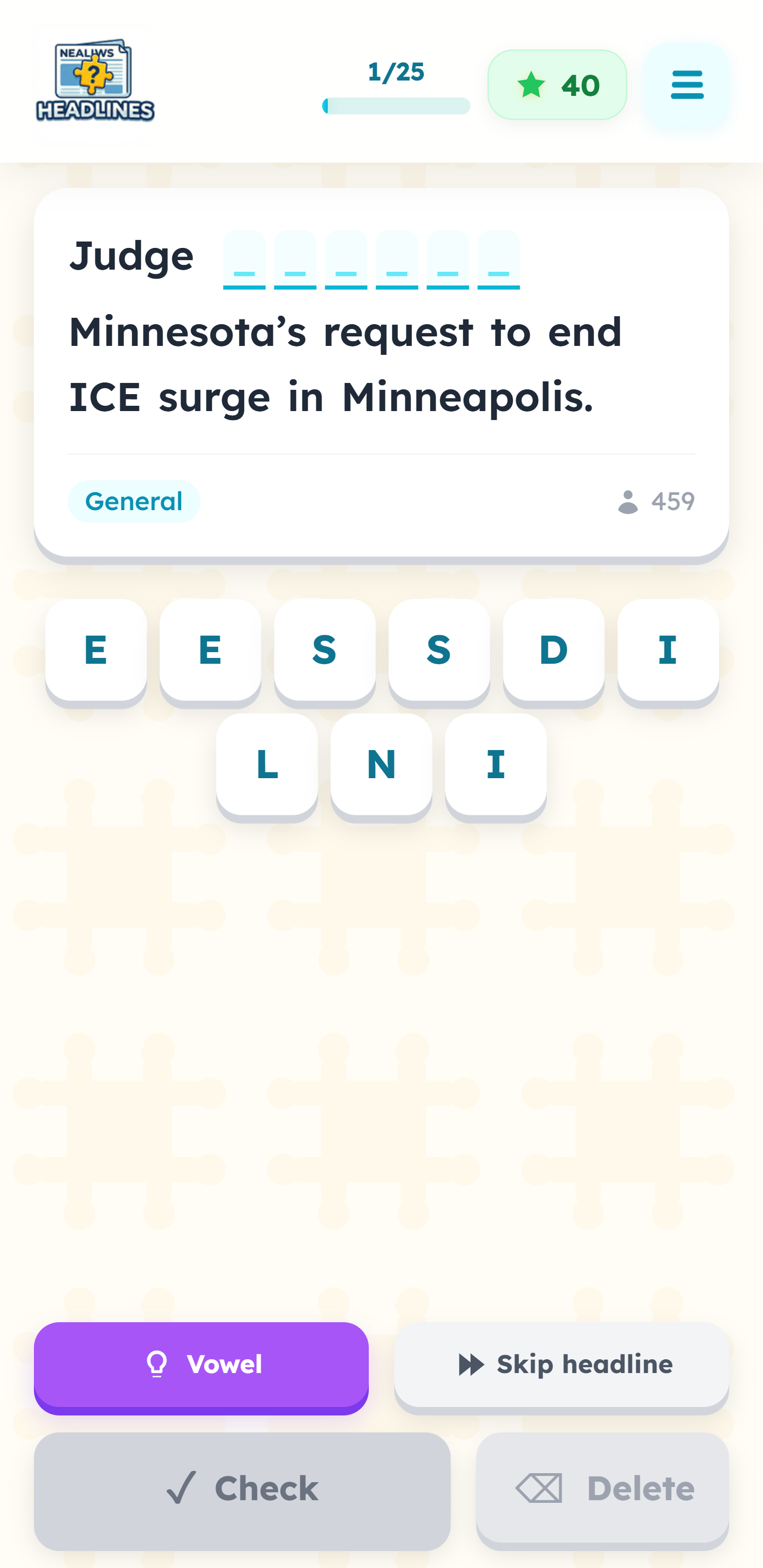  Headlines – word game with real news - Screenshot 5 showing product features and functionality