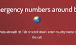 Emergency numbers around the world image