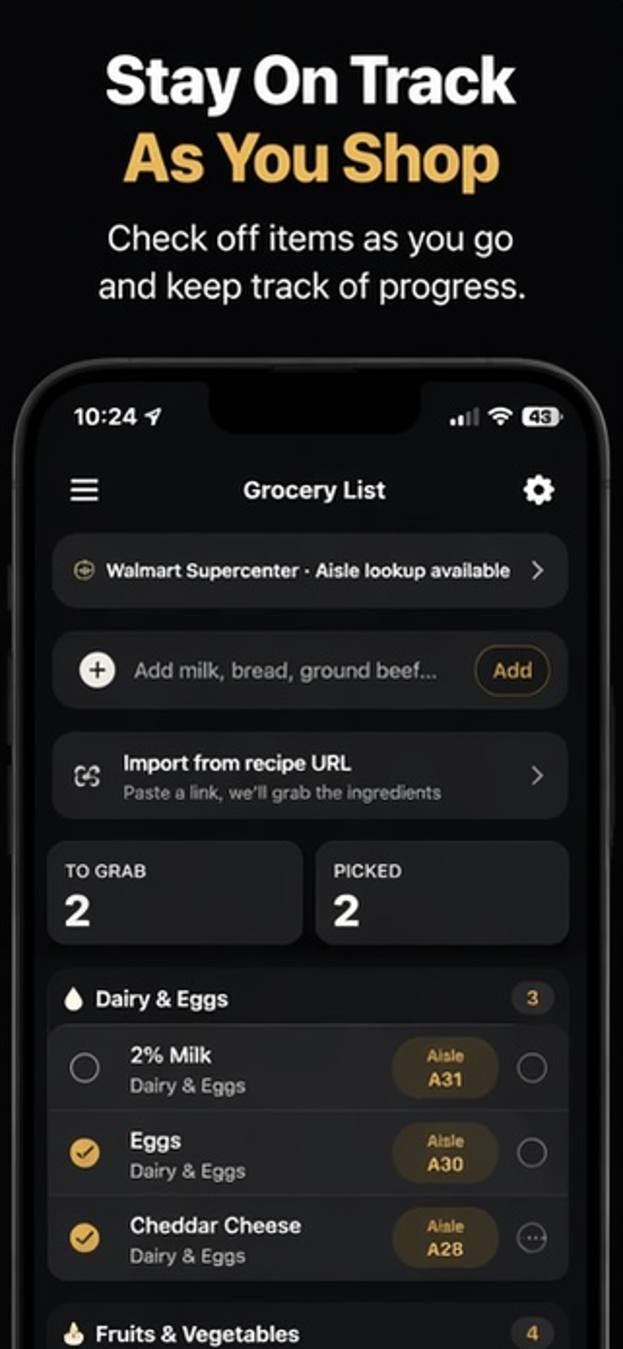 Cartly: Grocery List App gallery image