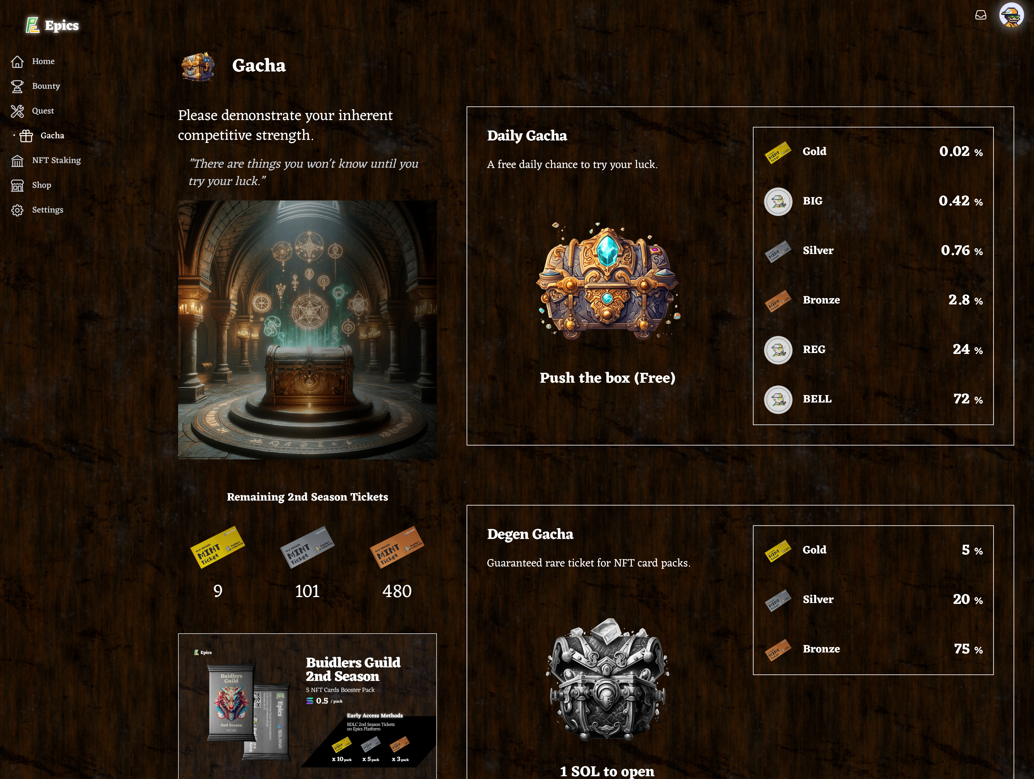 แพลตฟอร์ม EPICS - เกม Web3 blockchain สำหรับการมีส่วนร่วมทางสังคม media 6