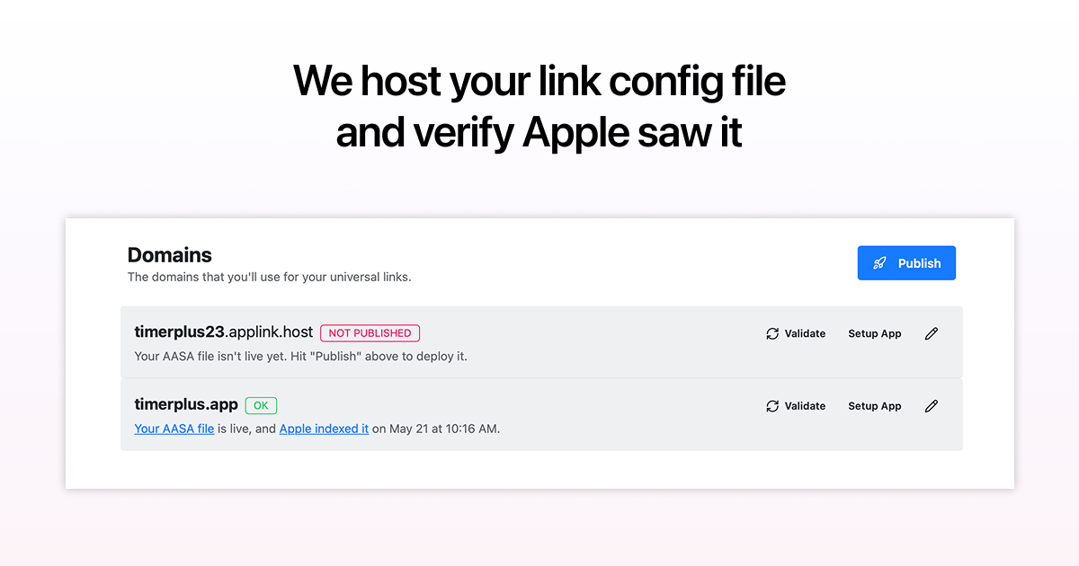 Media Máy chủ liên kết ứng dụng - Thiết lập liên kết sâu iOS mà không cần chạm vào máy chủ 3
