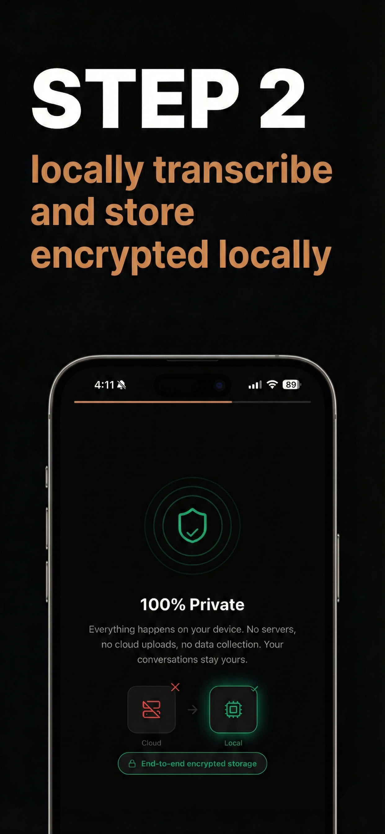 Viska: Private AI Meeting Notes - Screenshot 4 showing product features and functionality
