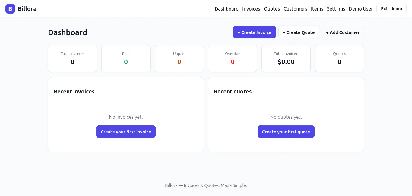 Billora — Invoice & Quote Builder gallery image