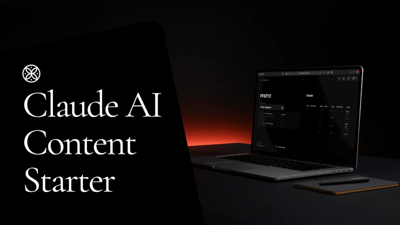 Claude AI Content Starter screenshot 1