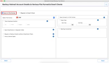 MacSonik Outlook.com Backup Tool gallery image