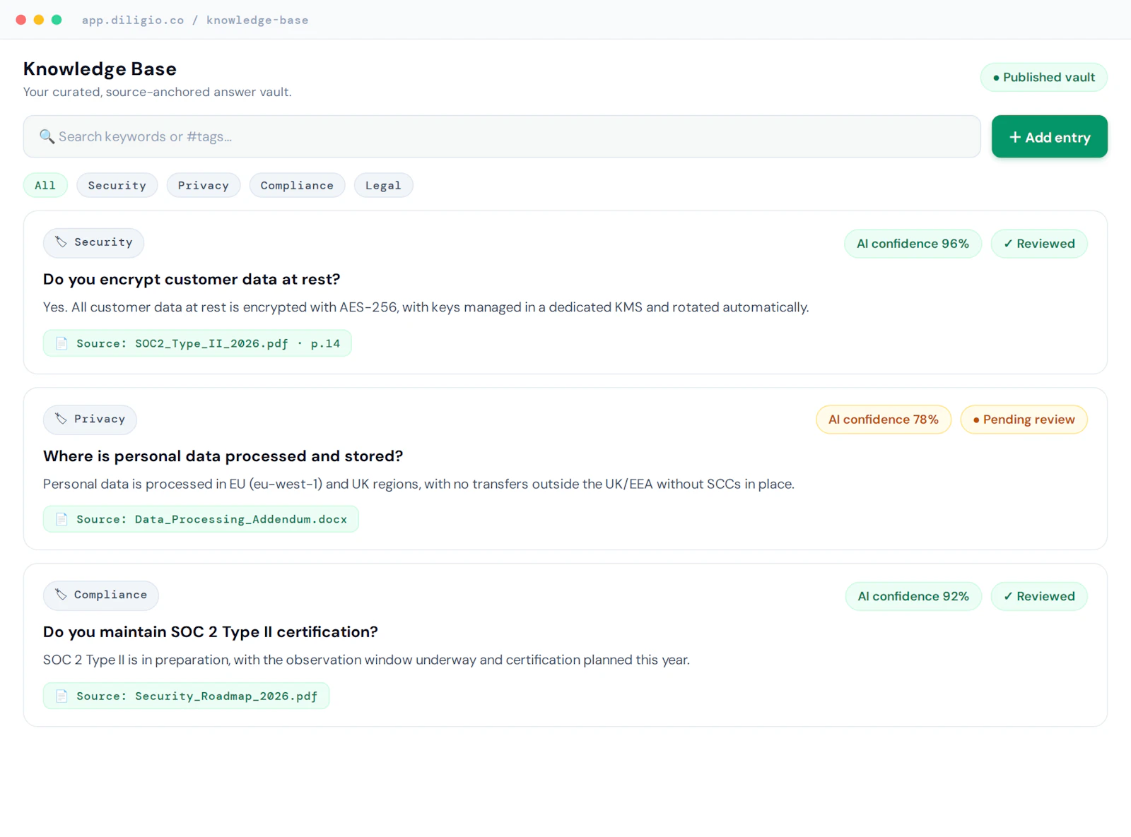 Diligio.co screenshot 3