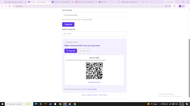 SaveURL — Save Links Without an Account screenshot 2