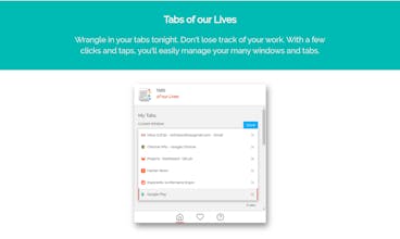 Tabs of our Lives - Manage Your Tabs Now gallery image