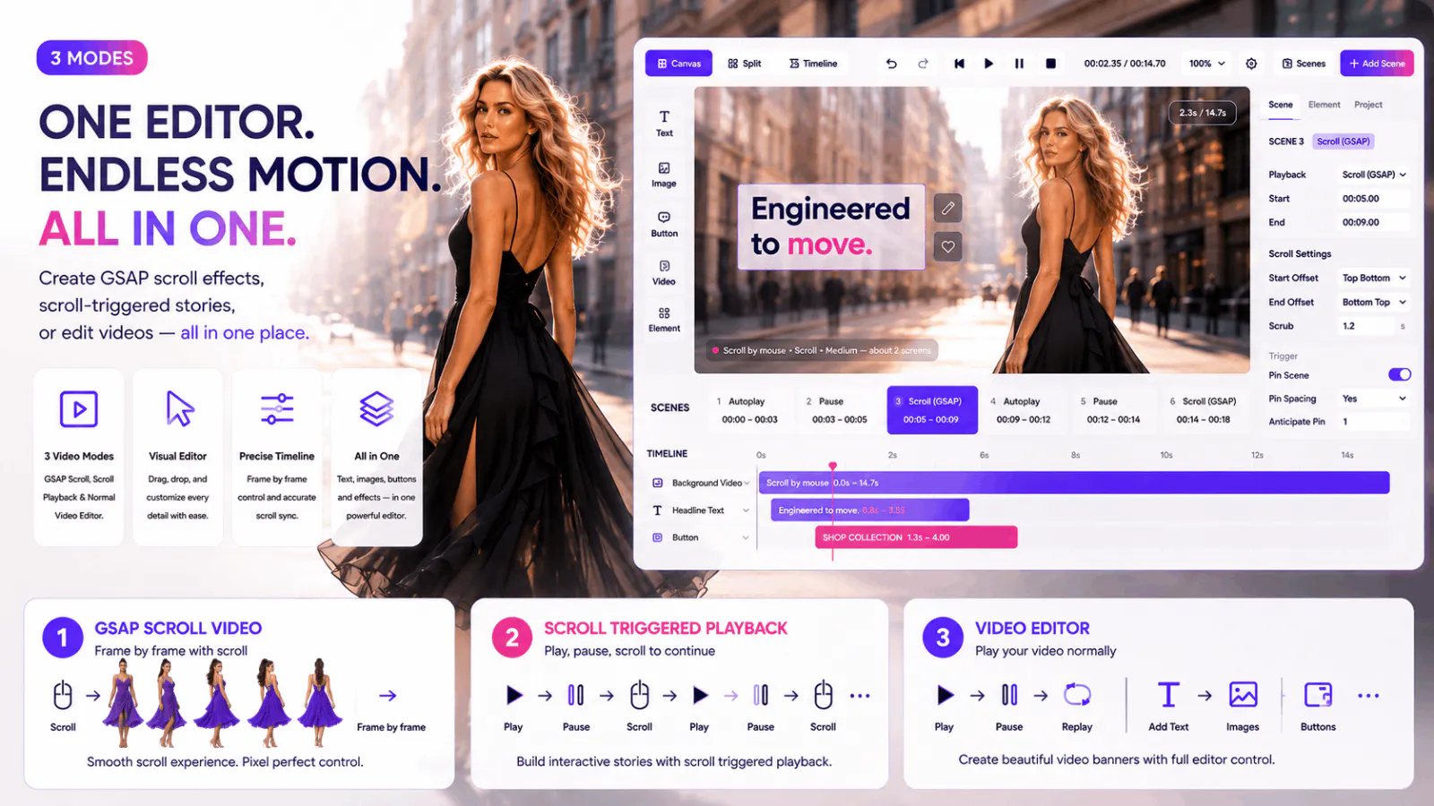 Motion Hero: GSAP Video Player