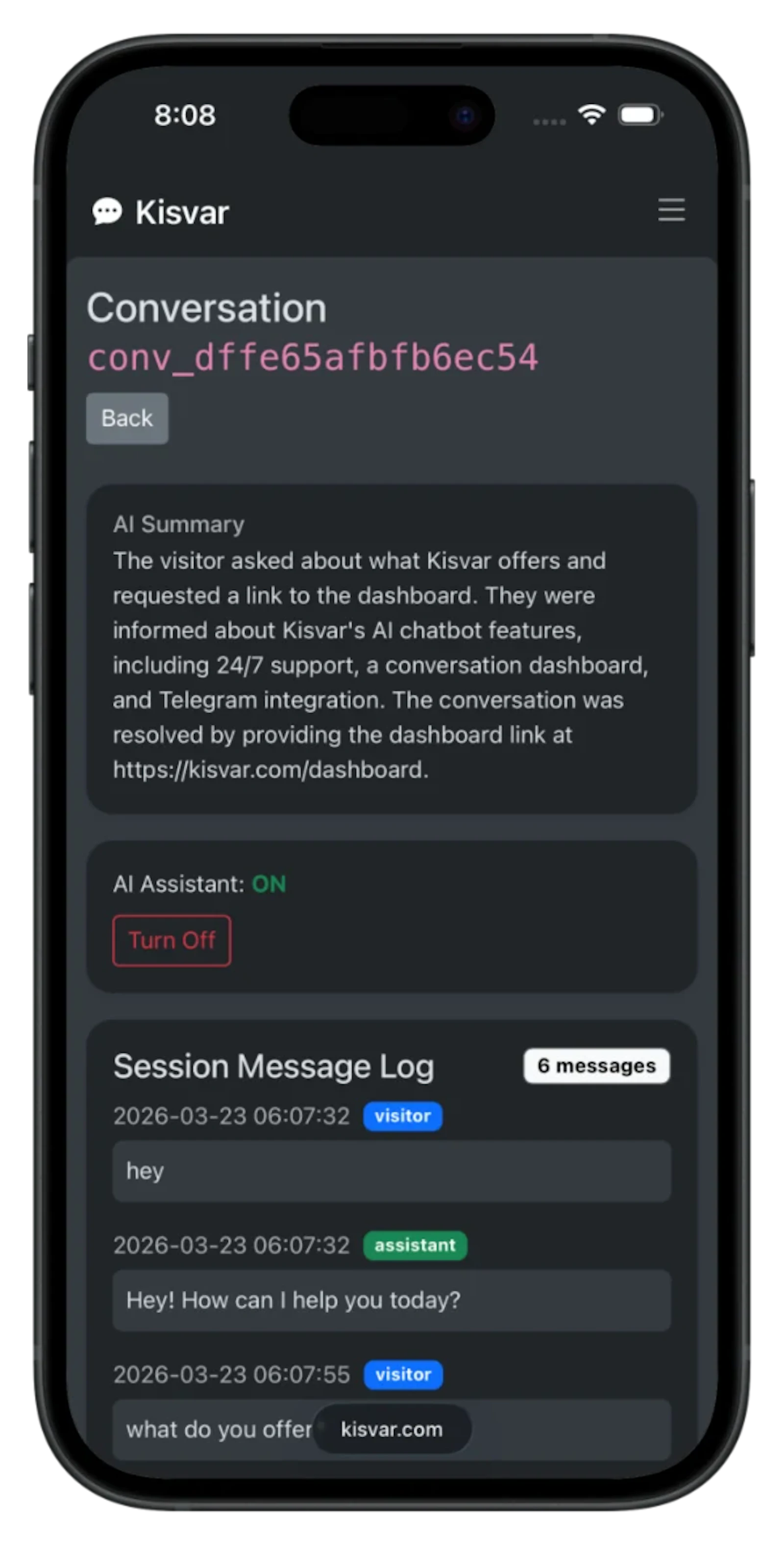 AI customer service screenshot 4
