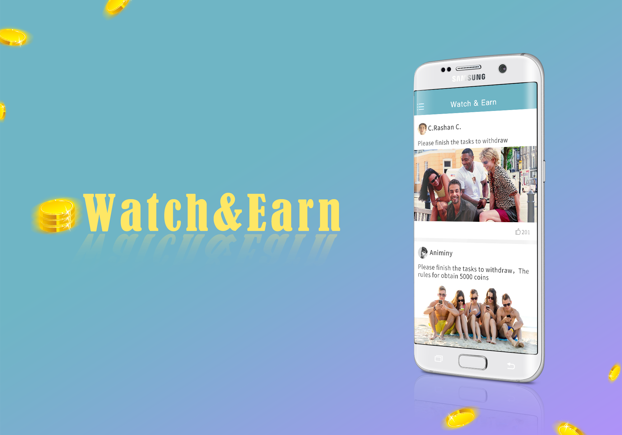 Watch&Earn App gallery image