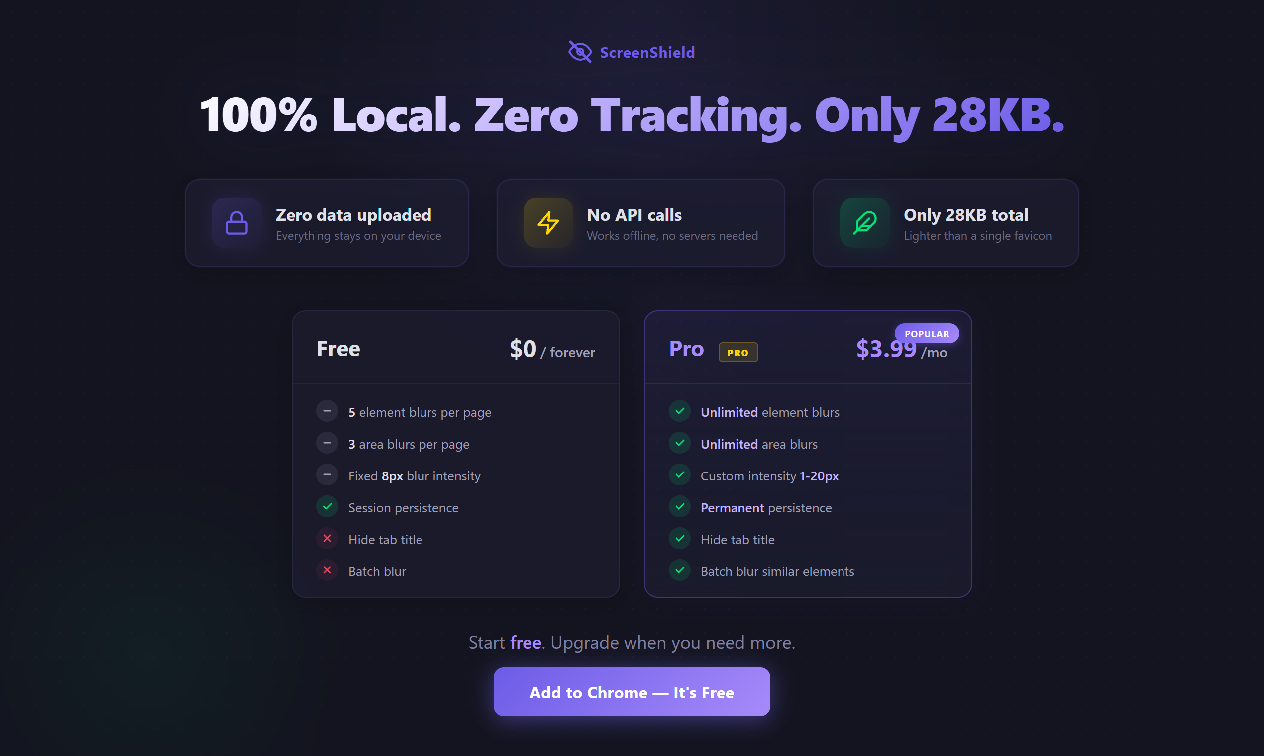 ScreenShield — Blur for Screen Sharing - Screenshot 3 showing product features and functionality
