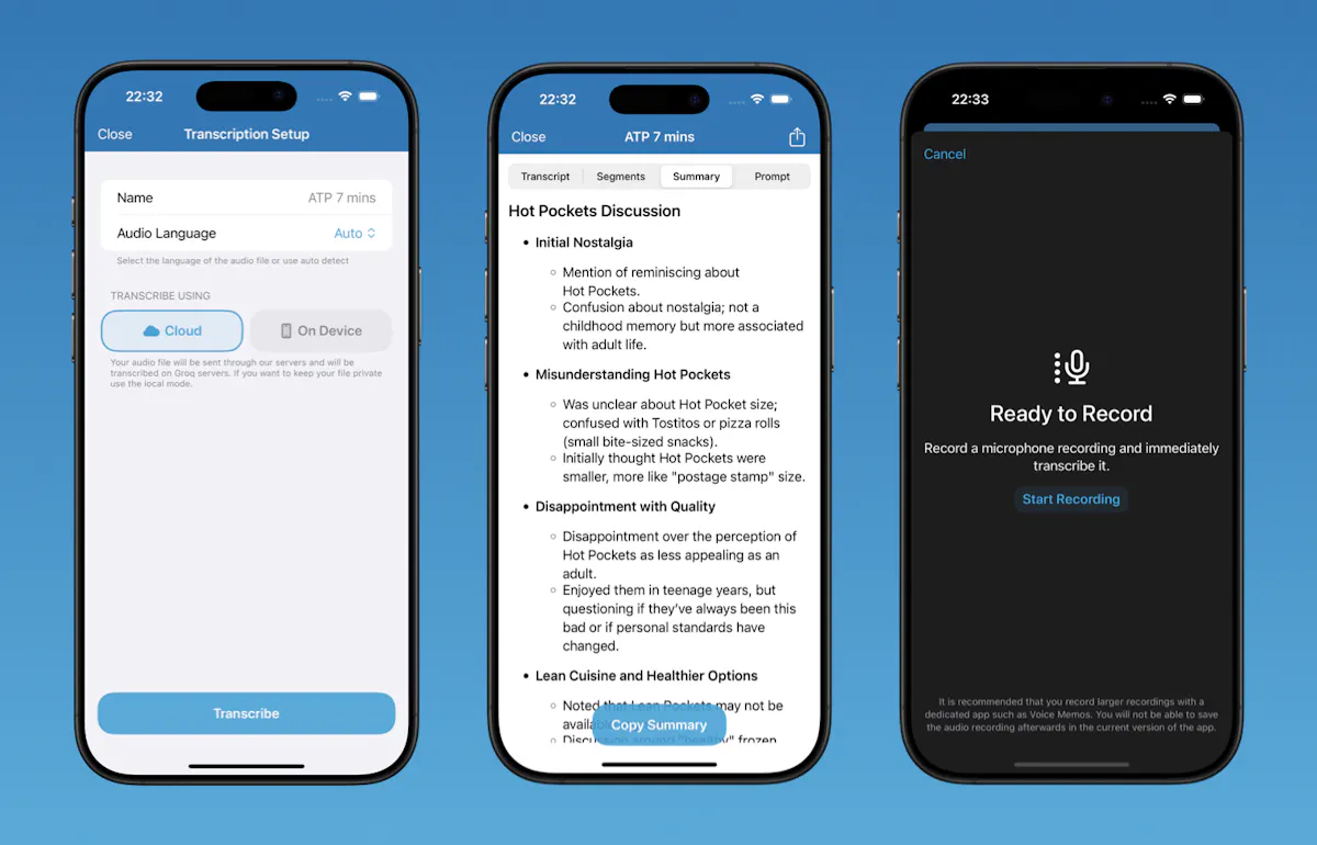 MacWhisper for iOS