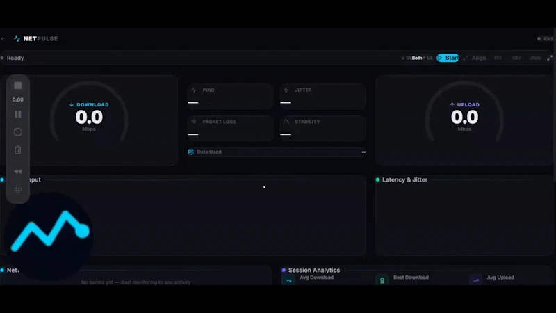 NetPulse – Internet Diagnostics Tool screenshot 1 (video preview)