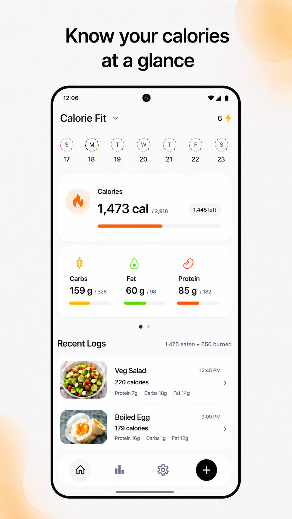 Caloriefit screenshot 1