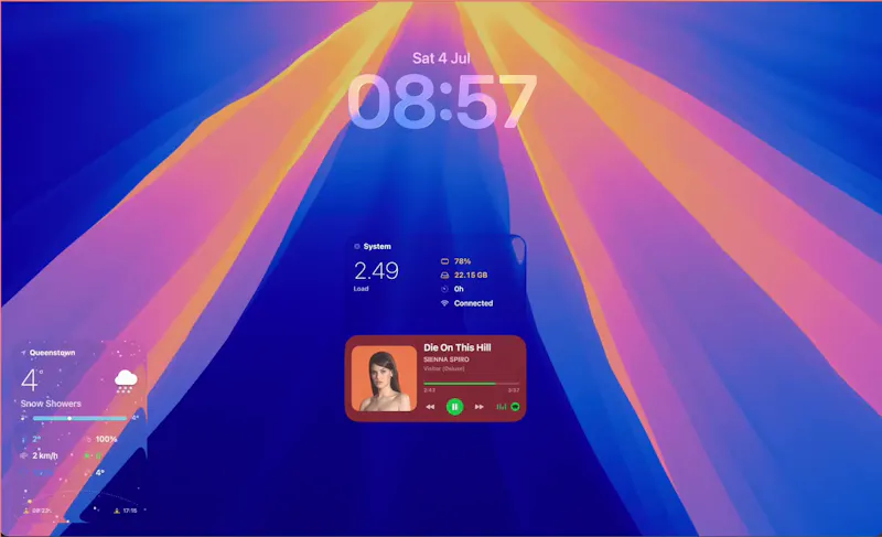 WidgetScreen screenshot 2