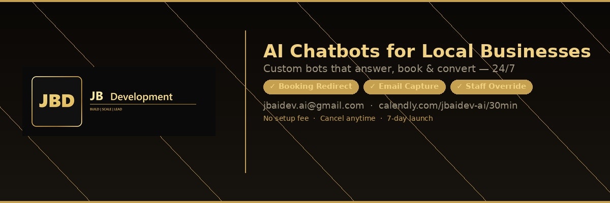 JBDevelopment AI Chatbot Embed Launch gallery image
