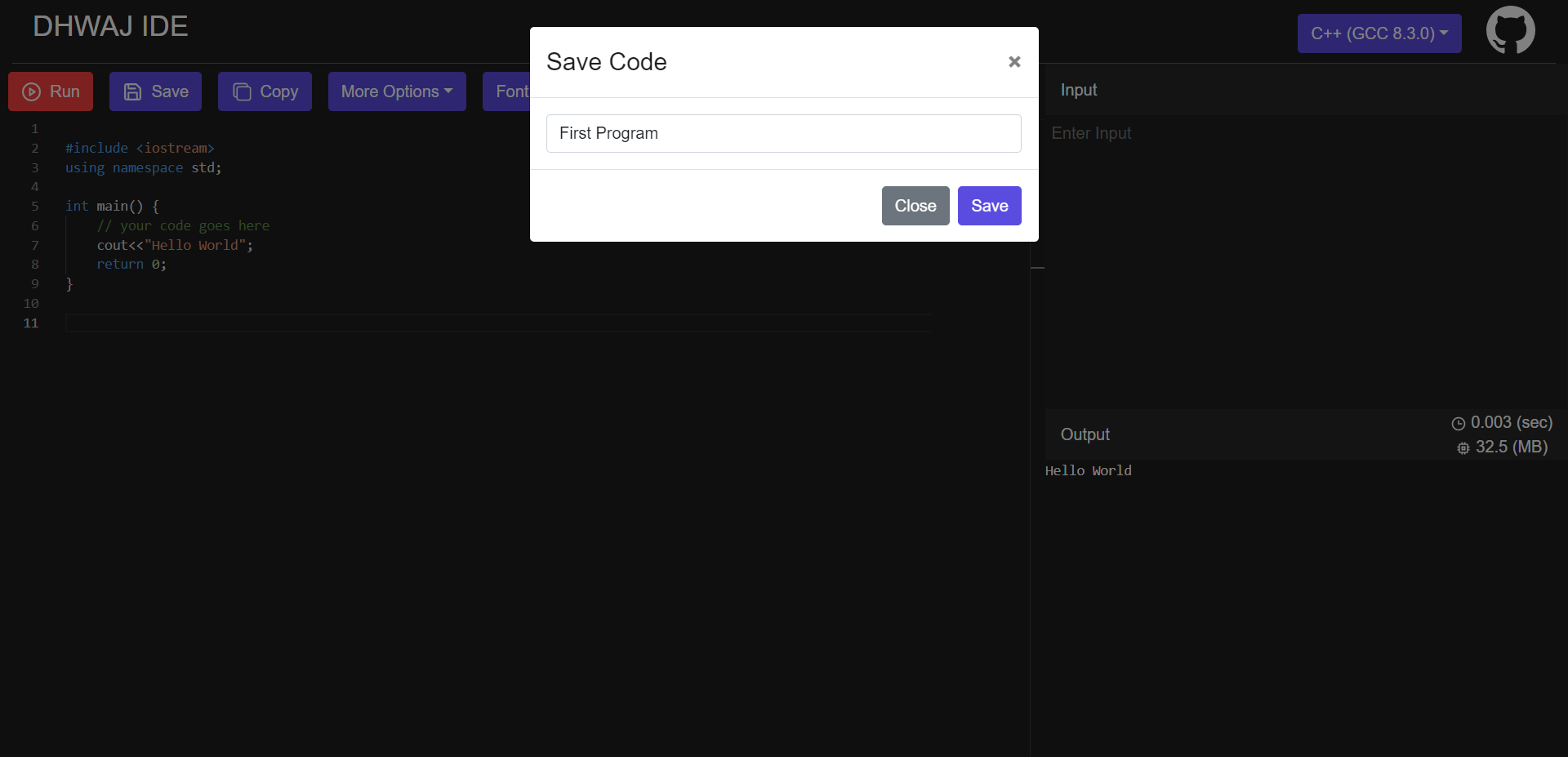 Dhwaj IDE gallery image