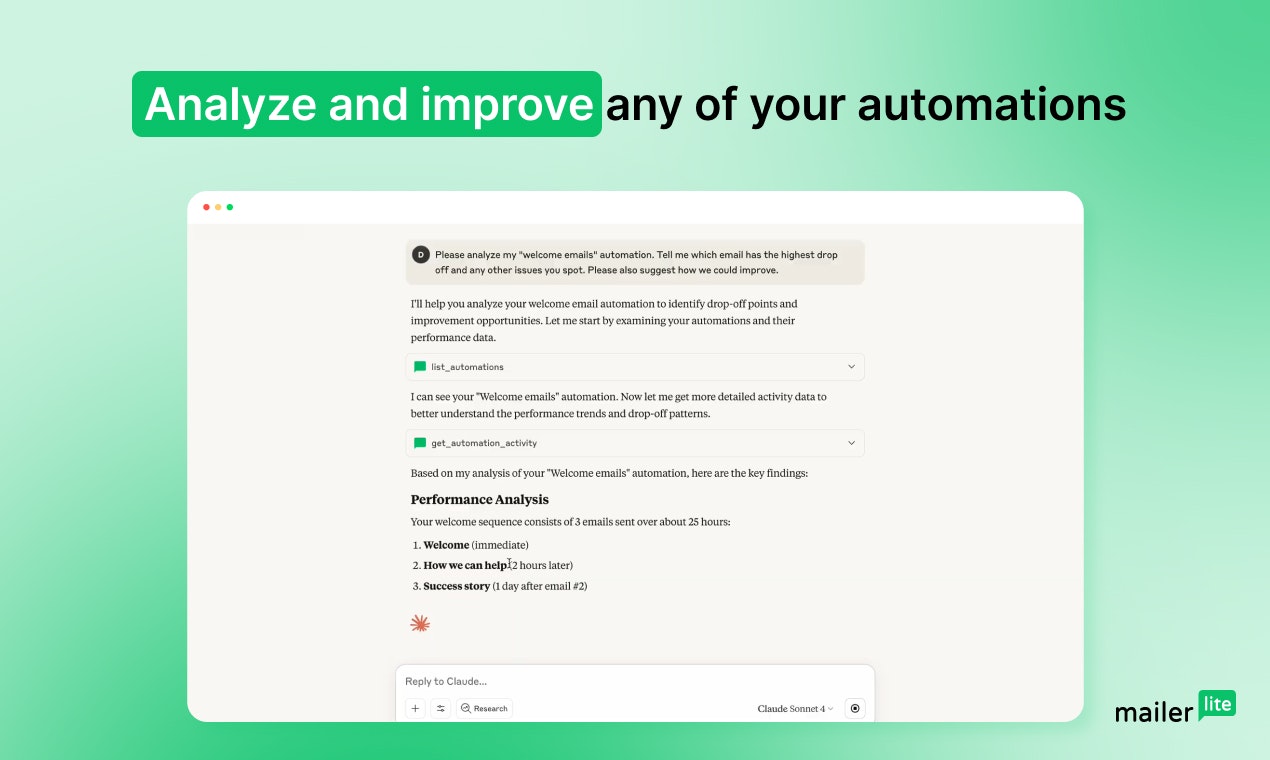 MailerLite email marketing MCP server gallery image