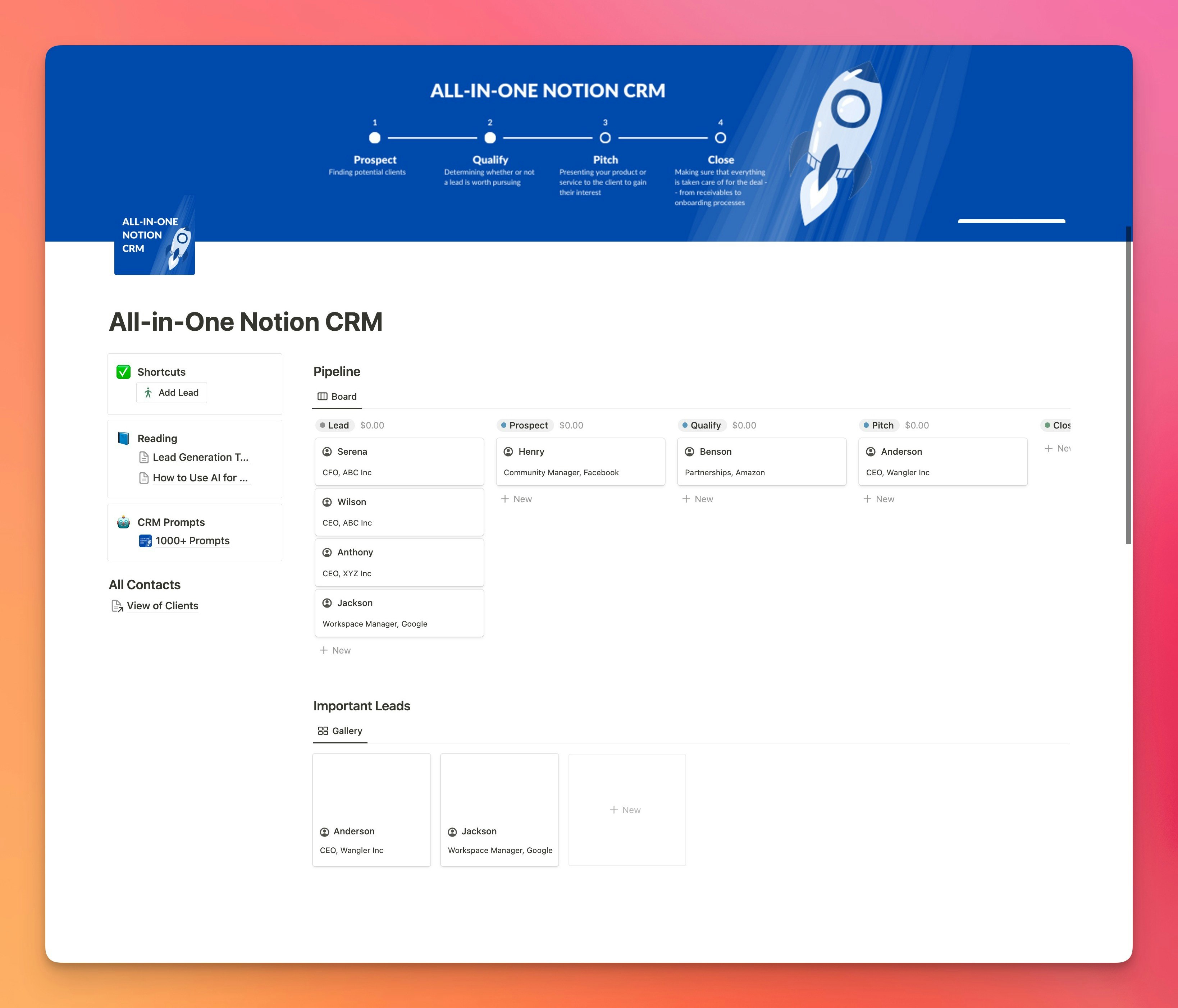 All-in-One Notion CRM media 3
