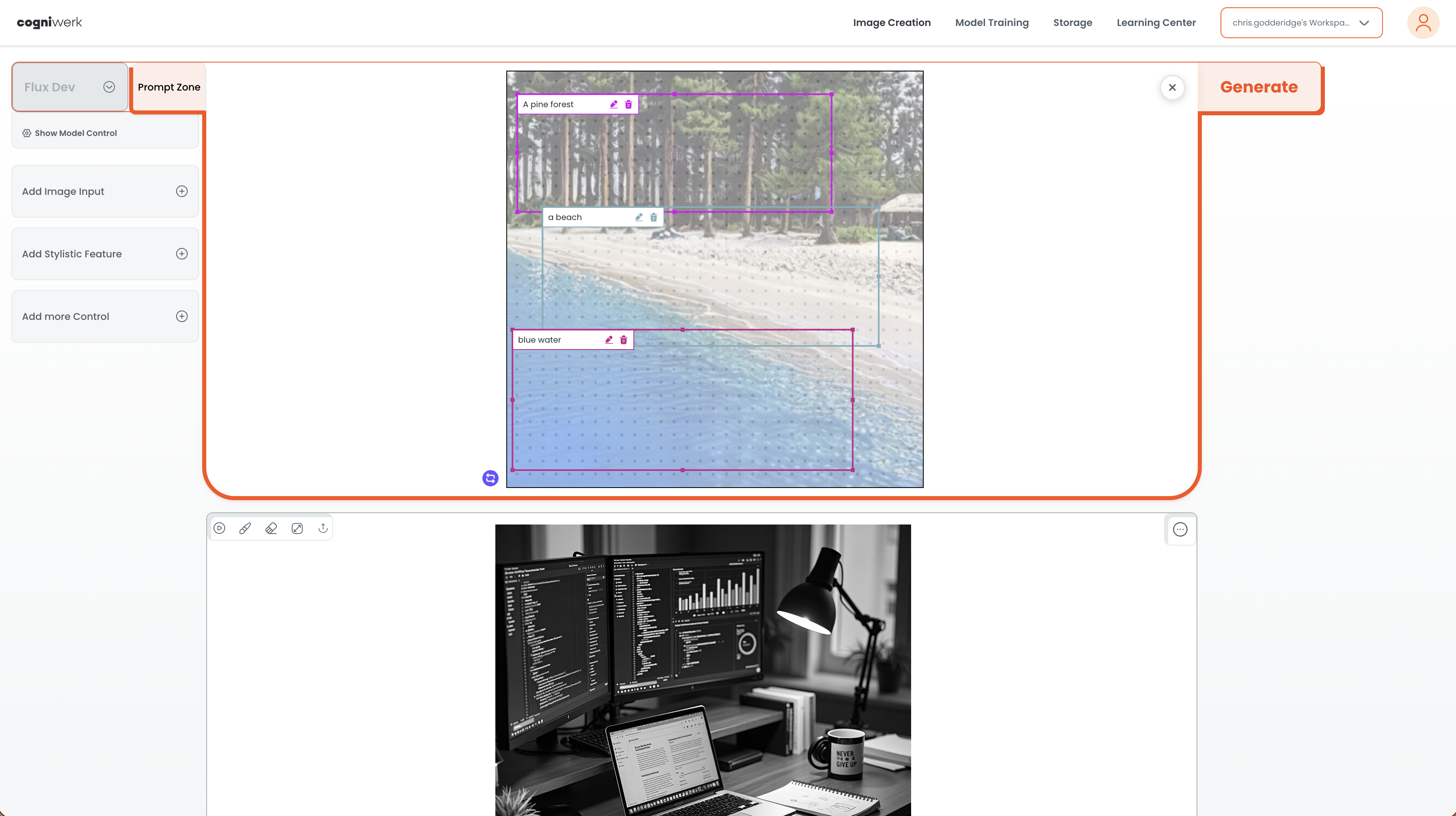 Cogniwerk.ai - Main screenshot showing features and interface