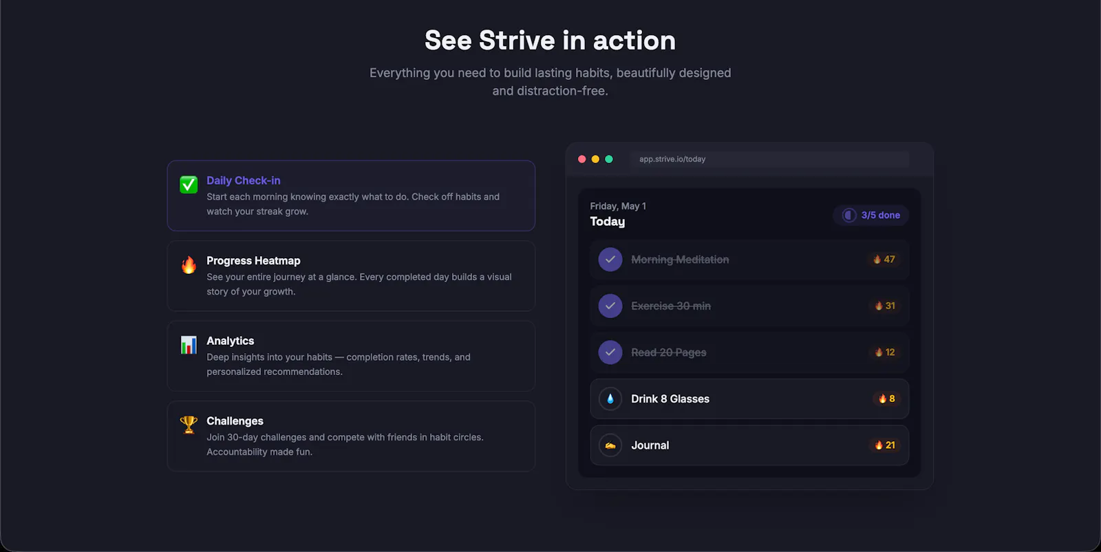 Strive-Build Better Lasting Habits screenshot 3